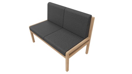 Banquette Noé 2 places sans accoudoirs